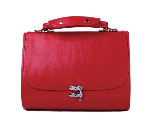 Женская красная каркасная сумка Pattern - Фабрика сумок «Pattern»