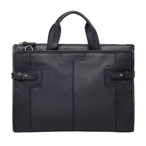 Кожаный портфель мужской Courtney Black Lakestone - Фабрика сумок «Lakestone»
