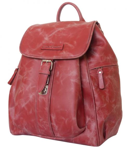 Женский кожаный рюкзак Aventino red Carlo Gattini - Фабрика сумок «Carlo Gattini»