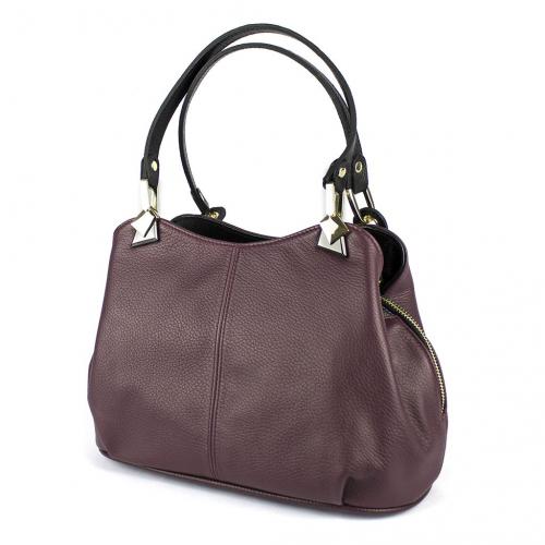 Женская кожаная сумка бордовая Барти - Фабрика сумок «Барти»