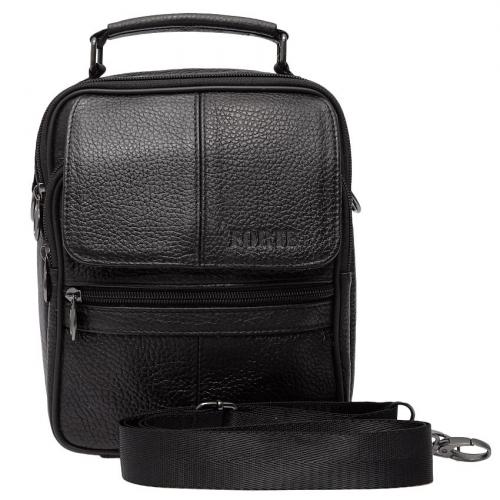 Сумка-планшет мужская черная FORTE - Фабрика сумок «FORTE»