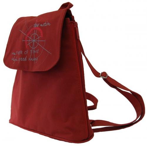 Красная сумка-рюкзак Люкс Sanaco - Фабрика сумок «Sanaco»