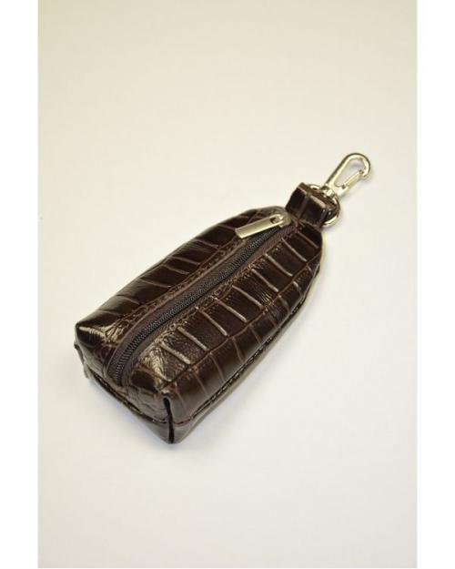 Ключница кожаная коричневая Фантазия - Фабрика сумок «Фантазия»