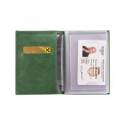 Бумажник водителя женский друид зеленый Person - Фабрика сумок «Person»