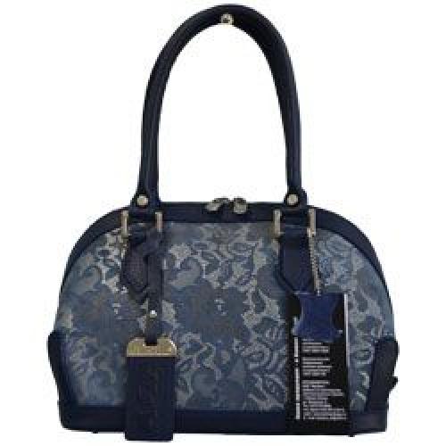 Женская синяя сумка кожа Варвара - Фабрика сумок «Варвара»