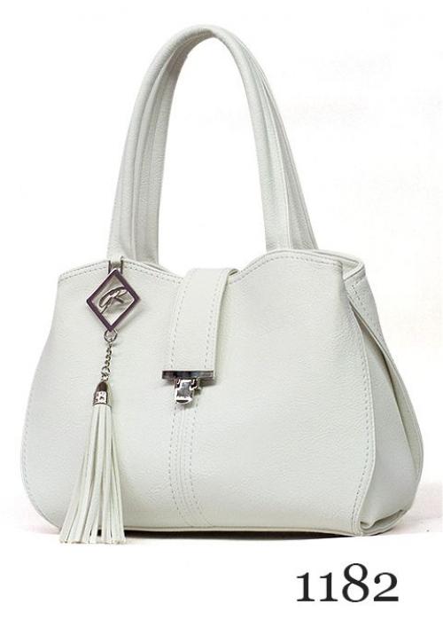 Белая каркасная женская сумка Золотой дождь - Фабрика сумок «Золотой дождь»
