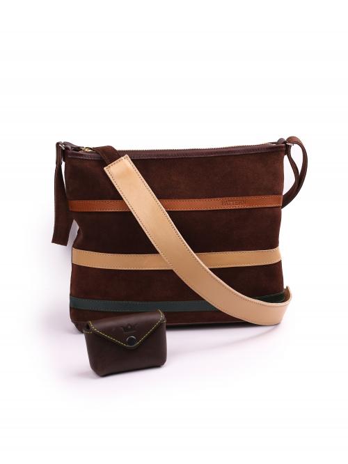 Женская сумка коричневая Praline Pattern - Фабрика сумок «Pattern»
