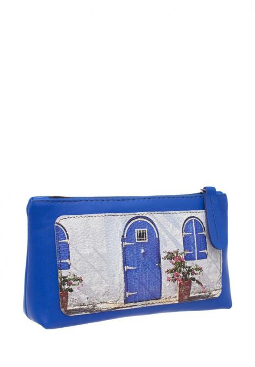 Косметичка макси Синяя дверь - Фабрика сумок «Eshemoda»