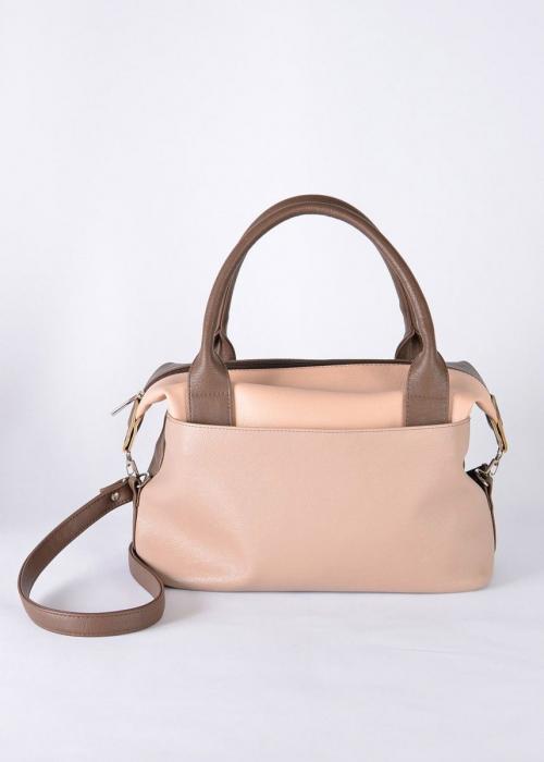 Женская сумка классика коричнево-бежевая Anri - Фабрика сумок «Anri»