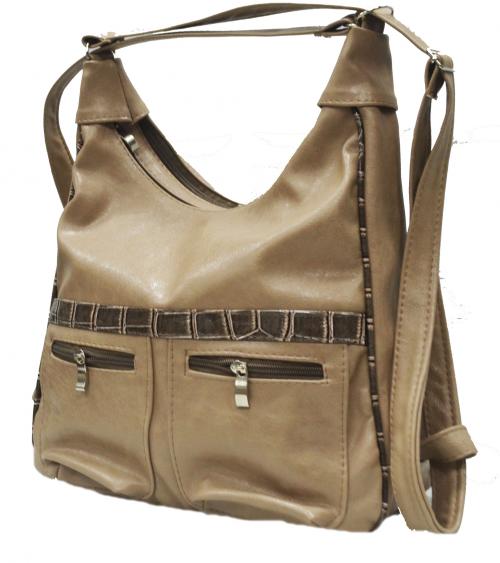 Женская сумка кофе эко кожа Караван - Фабрика сумок «Караван»
