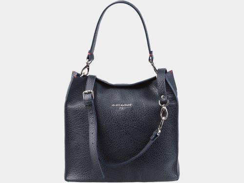 Синяя кожаная женская сумка Alexander TS - Фабрика сумок «Alexander TS»