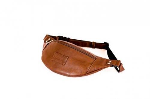 Сумка на пояс коричневая Fabrizio - Фабрика сумок «Fabrizio»