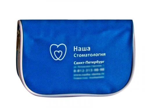 Косметичка женская синяя Россумка - Фабрика сумок «Россумка»