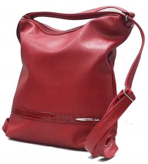 Красная женская сумка эко кожа Караван - Фабрика сумок «Караван»
