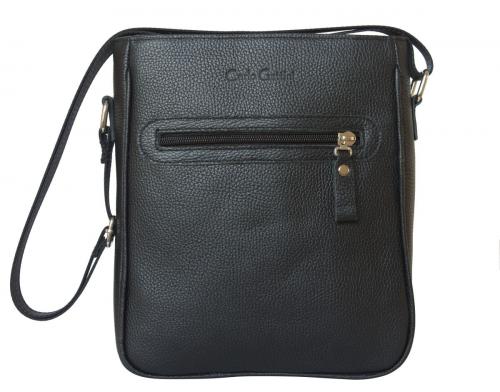 Кожаная мужская сумка Montedale black Carlo Gattini - Фабрика сумок «Carlo Gattini»