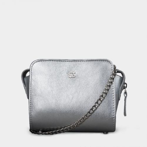 Женская сумка-клатч Chelsea серебро TWO-TA - Фабрика сумок «TWO-TA»