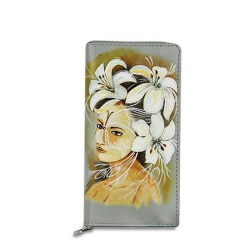 Женский кошелек Девушка с цветами - Фабрика сумок «ELBI»