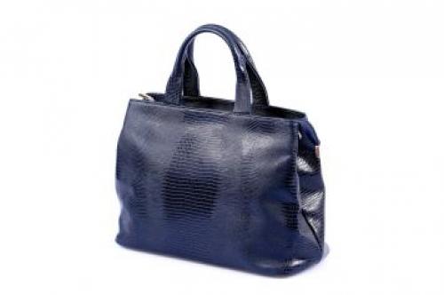 Женская сумка деловая синяя Fabrizio - Фабрика сумок «Fabrizio»