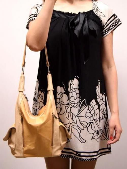 Мягкая женская сумка из кожи Карман - Фабрика сумок «Карман»