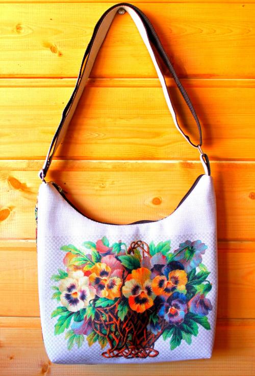 Женская сумка текстиль цветы Ника-К - Фабрика сумок «Ника-К»