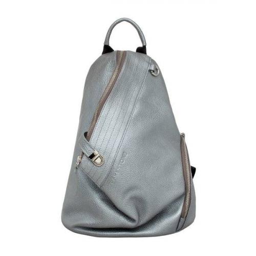Рюкзак молодежный кожаный Larch Silver Grey Lakestone - Фабрика сумок «Lakestone»