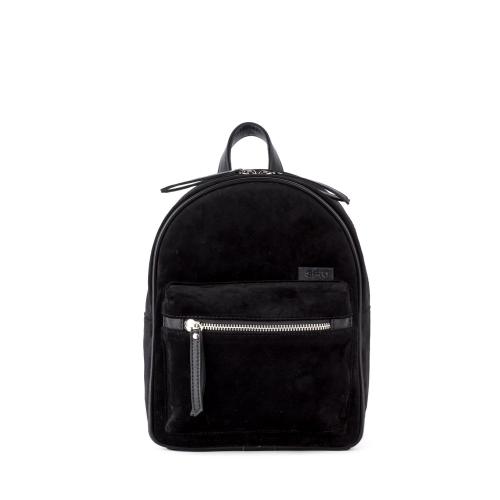 Сумка-рюкзак черный бархат Griffon - Фабрика сумок «Griffon»