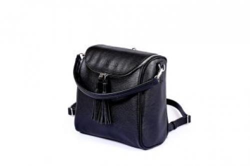 Женская сумка-рюкзак черная Fabrizio - Фабрика сумок «Fabrizio»