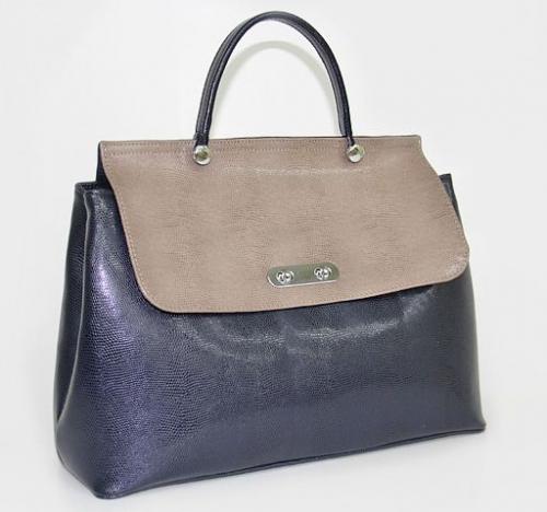 Женская кожаная сумка саквояж ELBI - Фабрика сумок «ELBI»