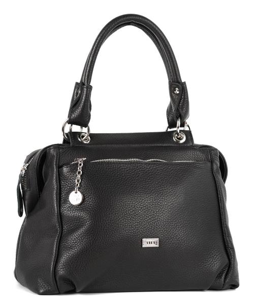 Кожаная черная сумка DALIA ViTa-Art - Фабрика сумок «ViTa-Art »