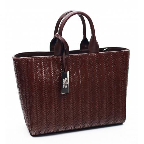 Каркасная сумка женская коричневая Savio - Фабрика сумок «Savio»