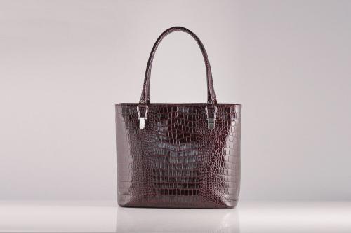 Женская сумка классическая крокодил бордо GriNNa - Фабрика сумок «GriNNa»