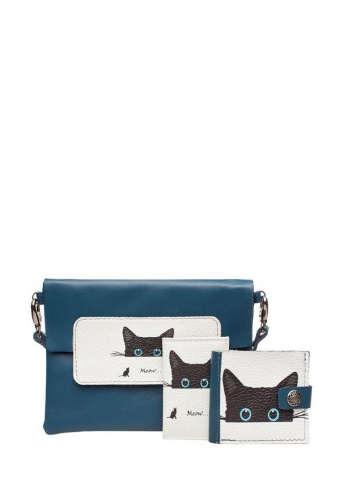 Сумка для девочки Meow синяя - Фабрика сумок «Eshemoda»