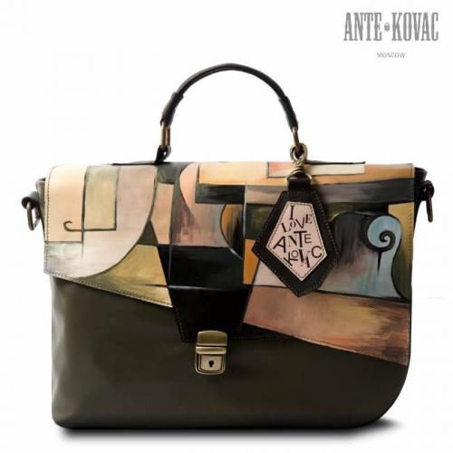 Кожаный женский портфель Скрипка Ante Kovac - Фабрика сумок «Ante Kovac»