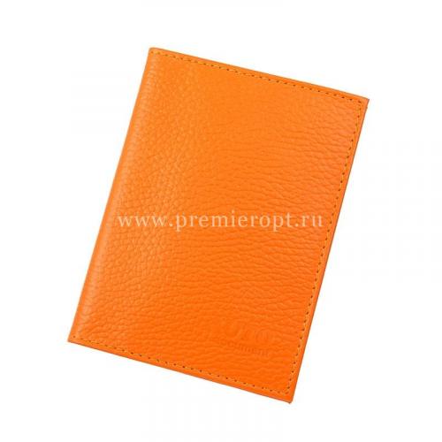 Обложка для водительских документов оранжевый флоттер Премьер - Фабрика сумок «Премьер»