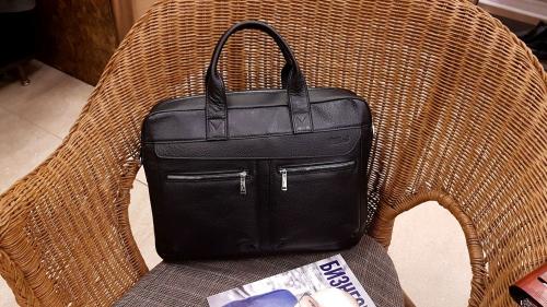 Мужская сумка деловая черный флотер GriNNa - Фабрика сумок «GriNNa»