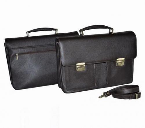 Мужской портфель с двумя застежками Гранд - Фабрика сумок «Гранд»
