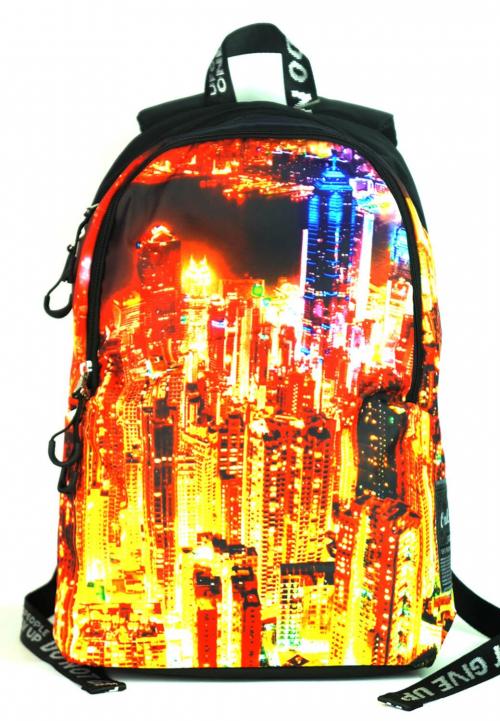 Яркий молодежный рюкзак город UFO PEOPLE - Фабрика сумок «UFO PEOPLE»