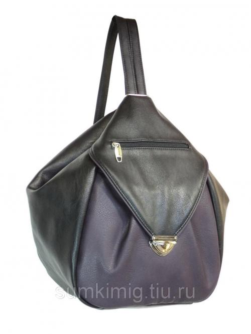 Рюкзак женский мягкий фиолетовый Миг - Фабрика сумок «Миг»