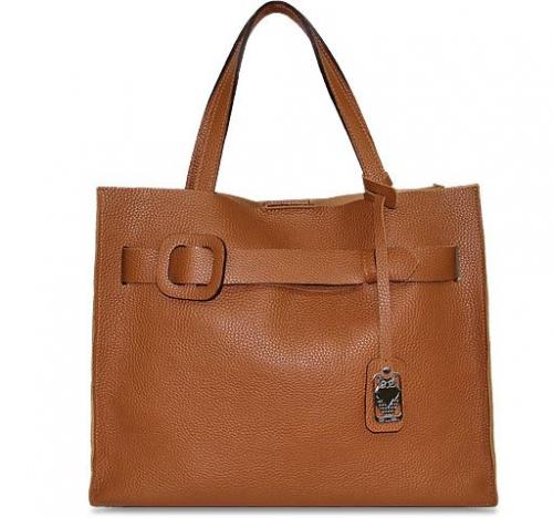 Женская кожаная сумка коричневая ELBI - Фабрика сумок «ELBI»