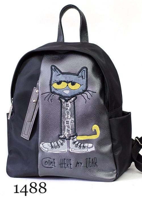 Женский рюкзак с котом Золотой дождь - Фабрика сумок «Золотой дождь»