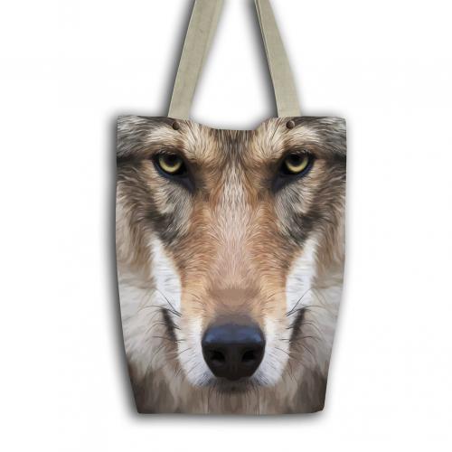 Женская сумка текстиль Волк Линия плюс - Фабрика сумок «Линия плюс»
