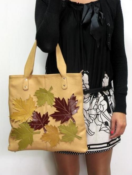 Кожаная женская сумка осень Карман - Фабрика сумок «Карман»