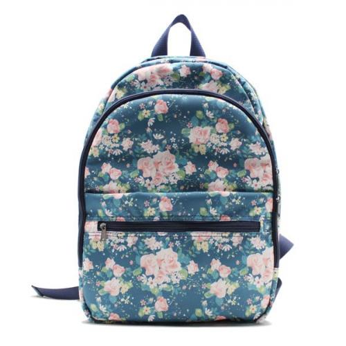 Рюкзак городской молодёжный принт цветы - Фабрика сумок «Афина»