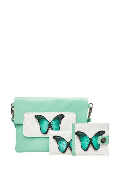 Сумочка для девочек Бирюзовая бабочка - Фабрика сумок «Eshemoda»