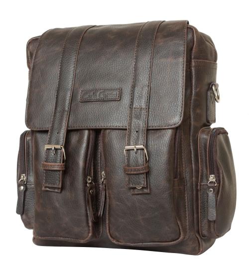 Кожаный рюкзак-сумка Fiorentino brown Carlo Gattini - Фабрика сумок «Carlo Gattini»