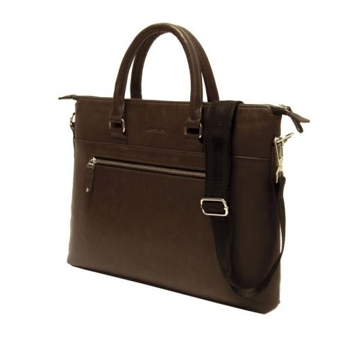 Элегантная деловая сумка для ноутбука Brown Альфа Девайс - Фабрика сумок «Альфа Девайс»