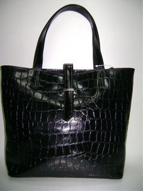 Женская черная лакированная сумка Сумков - Фабрика сумок «Сумков»