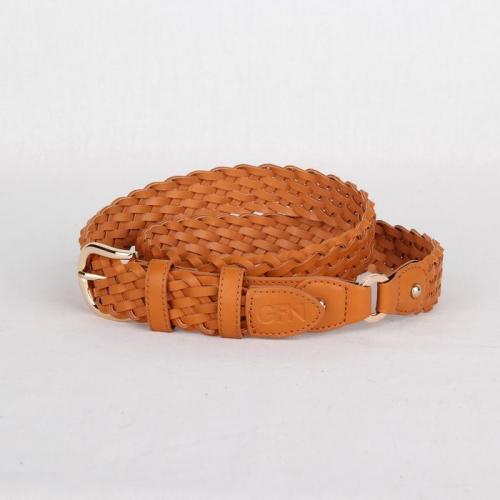 Ремень кожаный женский плетеный Griffon - Фабрика сумок «Griffon»