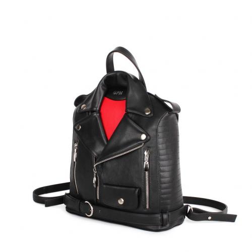 Сумка-рюкзак черно-красная Griffon - Фабрика сумок «Griffon»