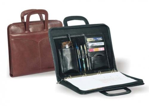 Кожаная папка для документов с выдвижными ручками MeZa - Фабрика сумок «MeZa»